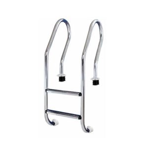 Escaleras Mixta 2 Peldaños Acero Inox.