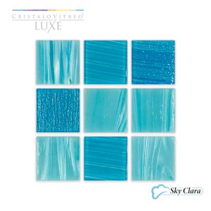Mosaico Cristalo Vitreo Serie Luxe Modelo Sky Clara